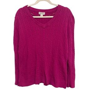 Ava & Viv Women's V-Neck Sweater